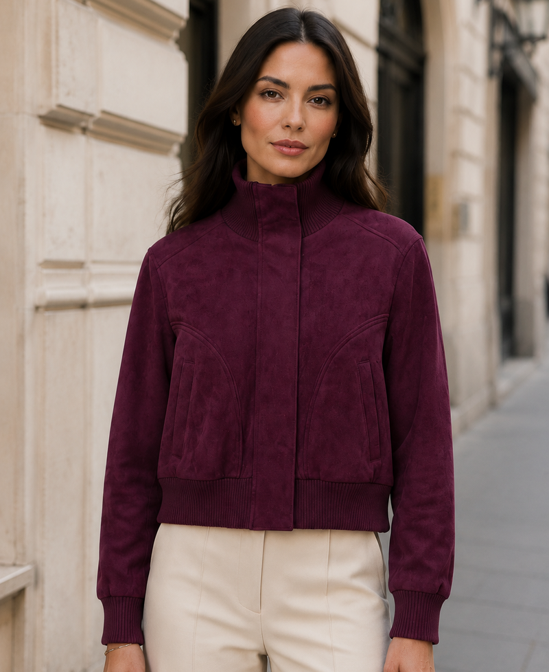 Дамско яке 'BURGUNDY EDGE'